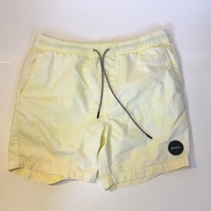 RVCA men’s medium yellow shorts.